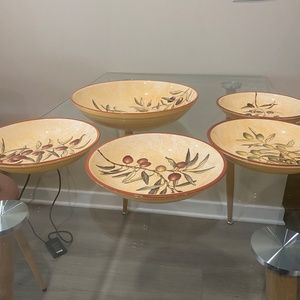 William Sonoma Les Olivier’s Pasta Bowl and Bowls